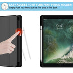 Smart Case for iPad - Tri-Fold Flip Folio Cover | Pencil Holder | Auto Wake-Up/Sleep Mode