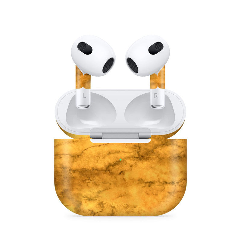 Airpods 4 WaterPaint Yellow Skin Main image