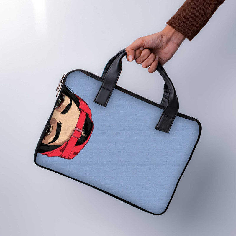 Side Peep Laptop Sleeve With Handle - WrapCart Main image