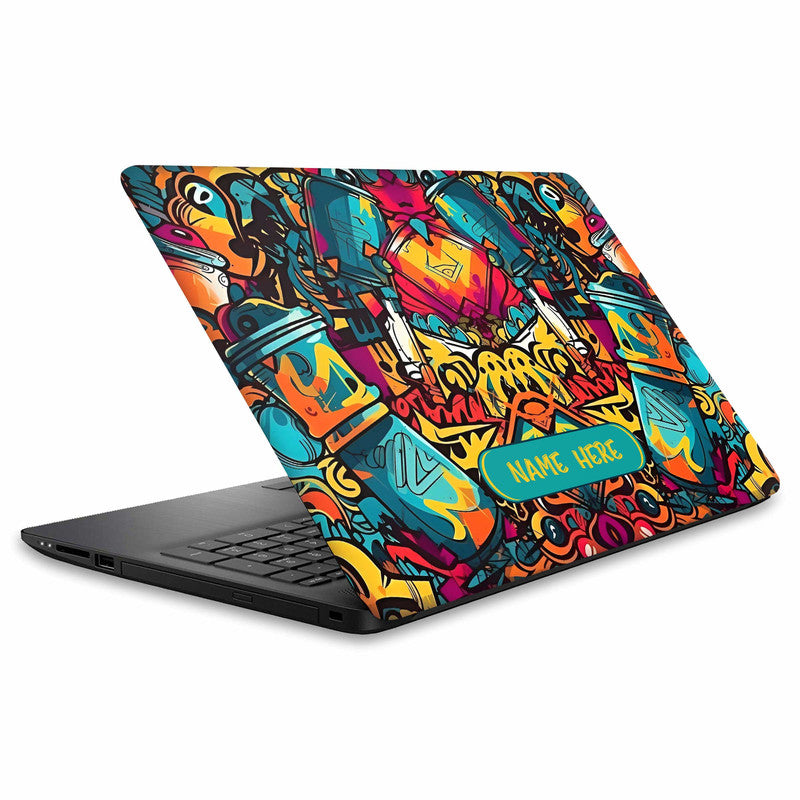 Street Grafitee Custom Name Laptop Skin Main image