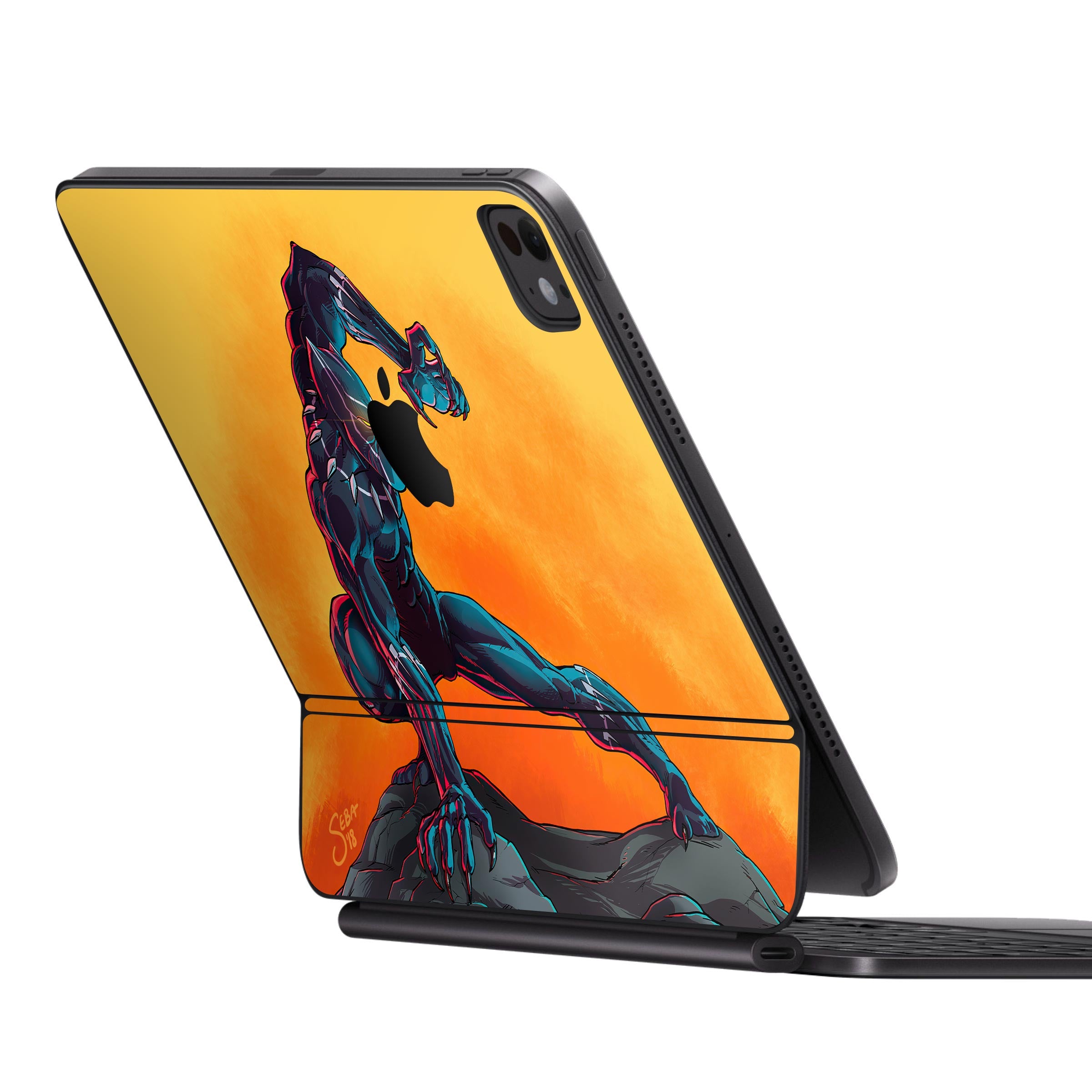 Black Panther Pose Apple iPad Magic Keyboard Skin Main image