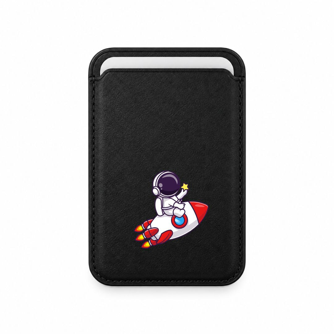 Magnetic Printed MagSafe Astro Kid Wallet