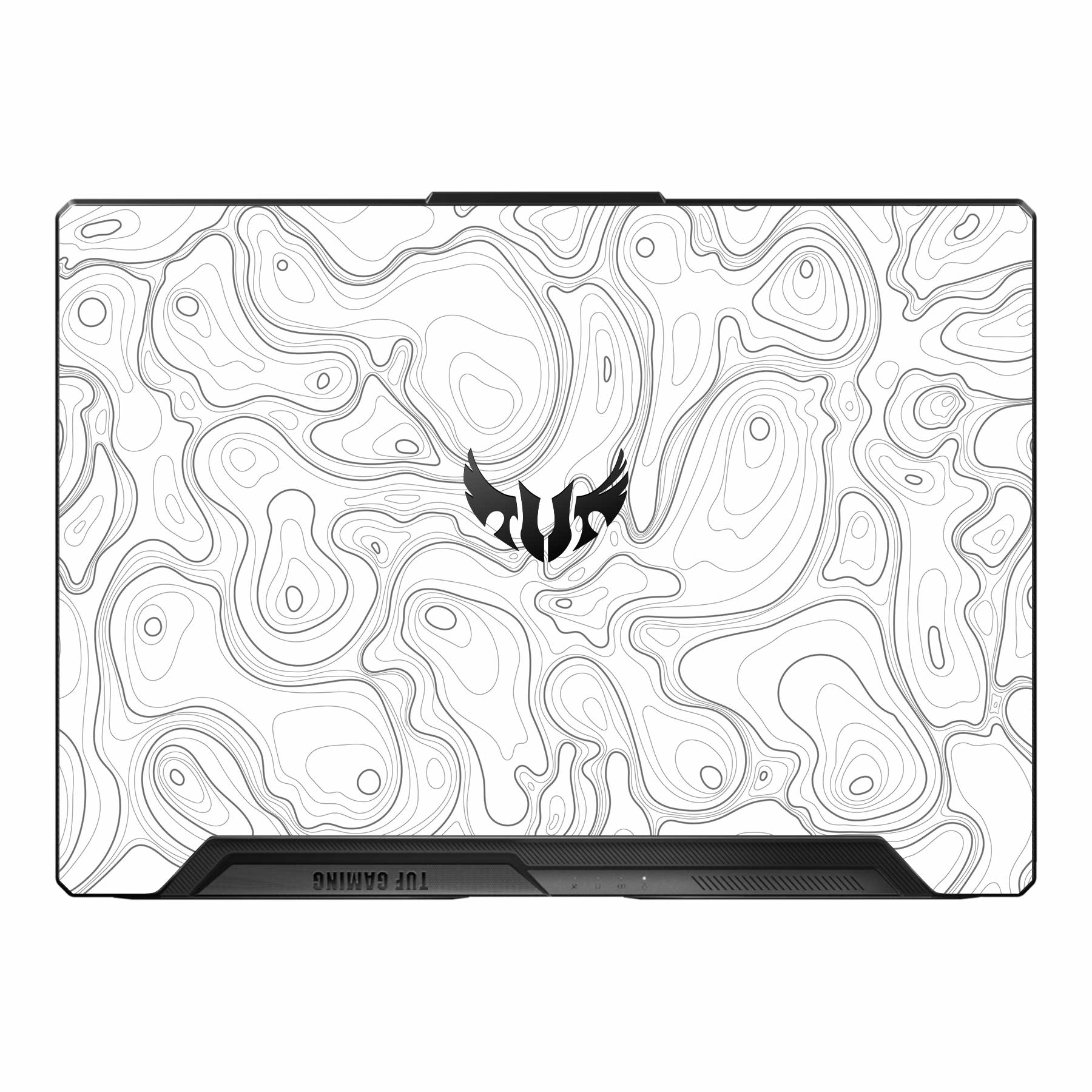 Asus TUF A15 FA506 FA507 FX506 FX507 Laptop Skins & Wraps - WrapCart | Colourful Topography White Asus TUF A15 FA506 FA507 FX506 FX507 Laptop Skin Main image
