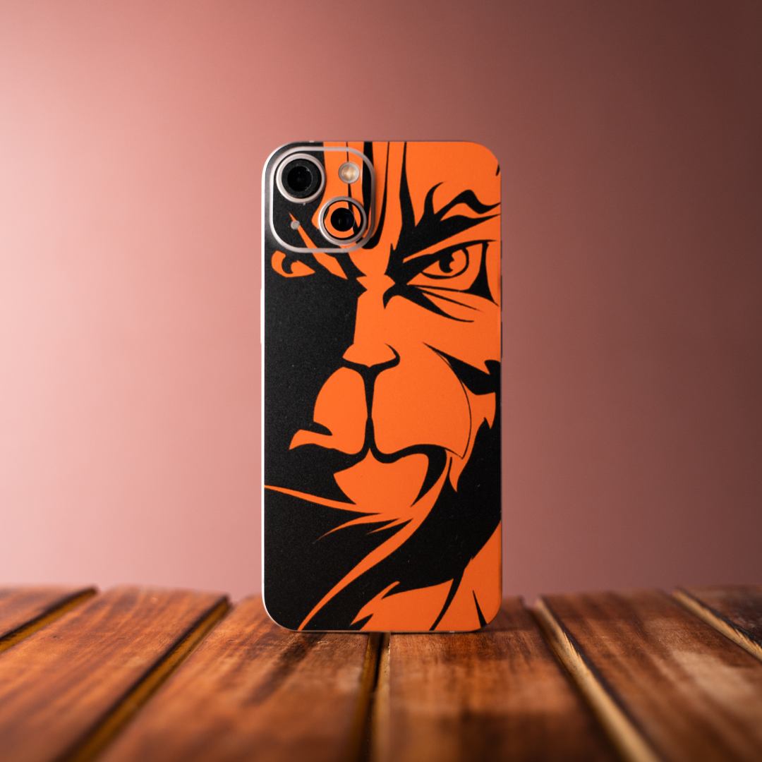Orange Hanuman God Mobile Skin Secondary image