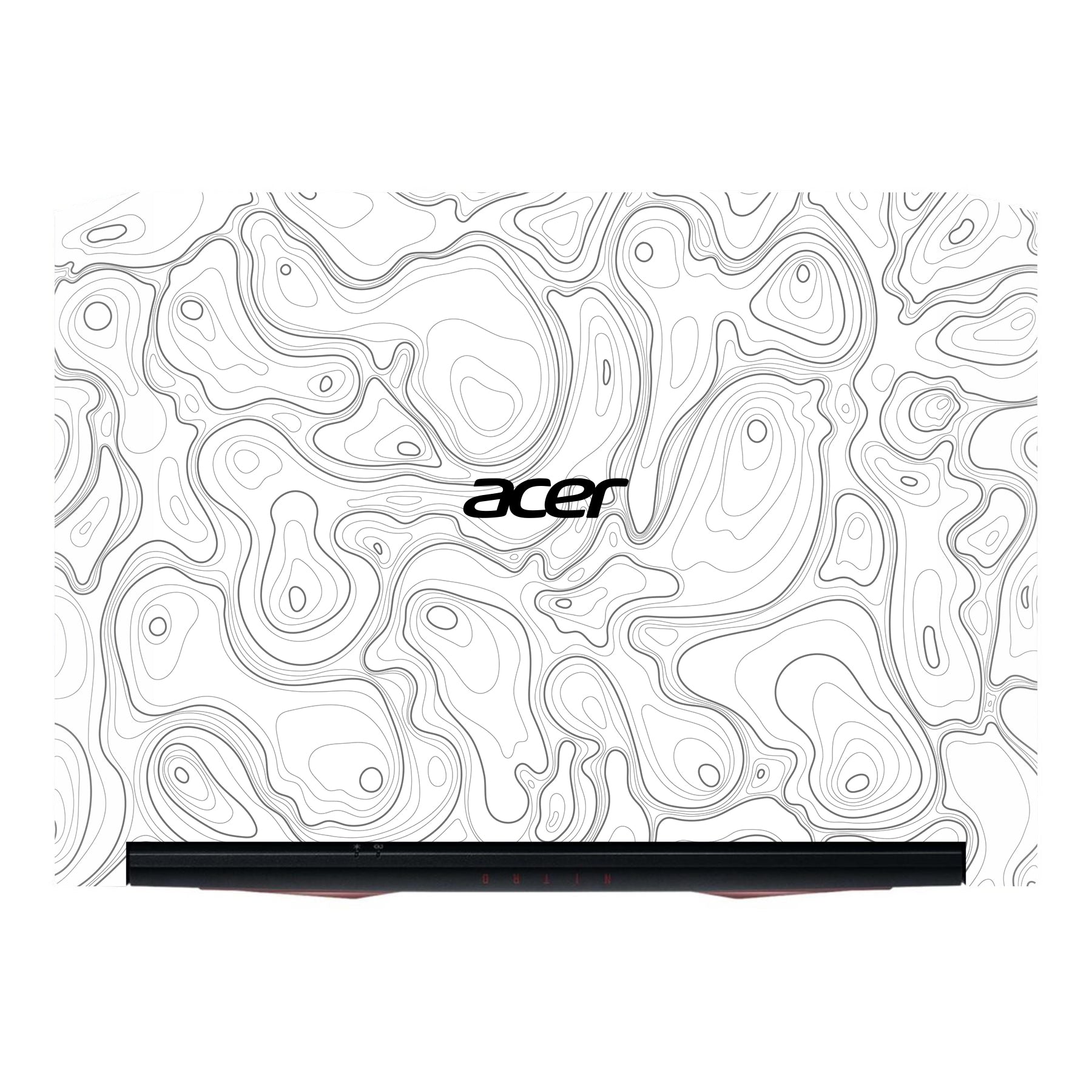 Colourful Topography White Acer Nitro 5 AN515 Laptop Skin Main image