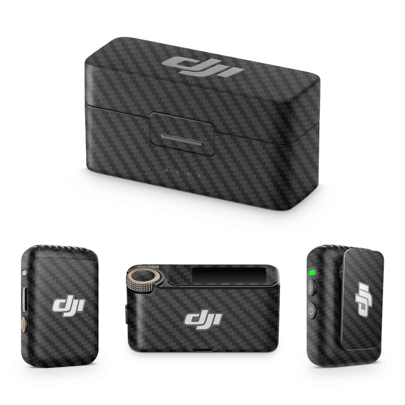 Black Carbon DJI Mic Skin - WrapCart Main image