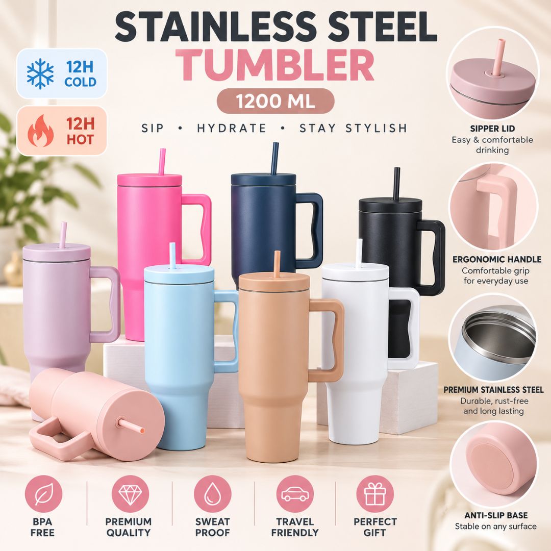 Hydra Pro Exclusive Coffee Tumbler Sipper - Large Insulated Travel Mug 1200 ML