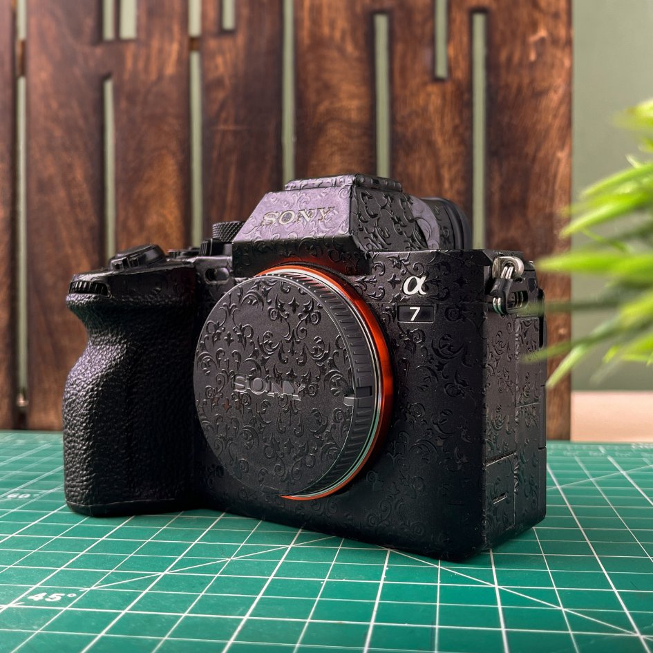 Camera Skin Reproduction Royal Black Textured Camera Skins – WrapCart Skins