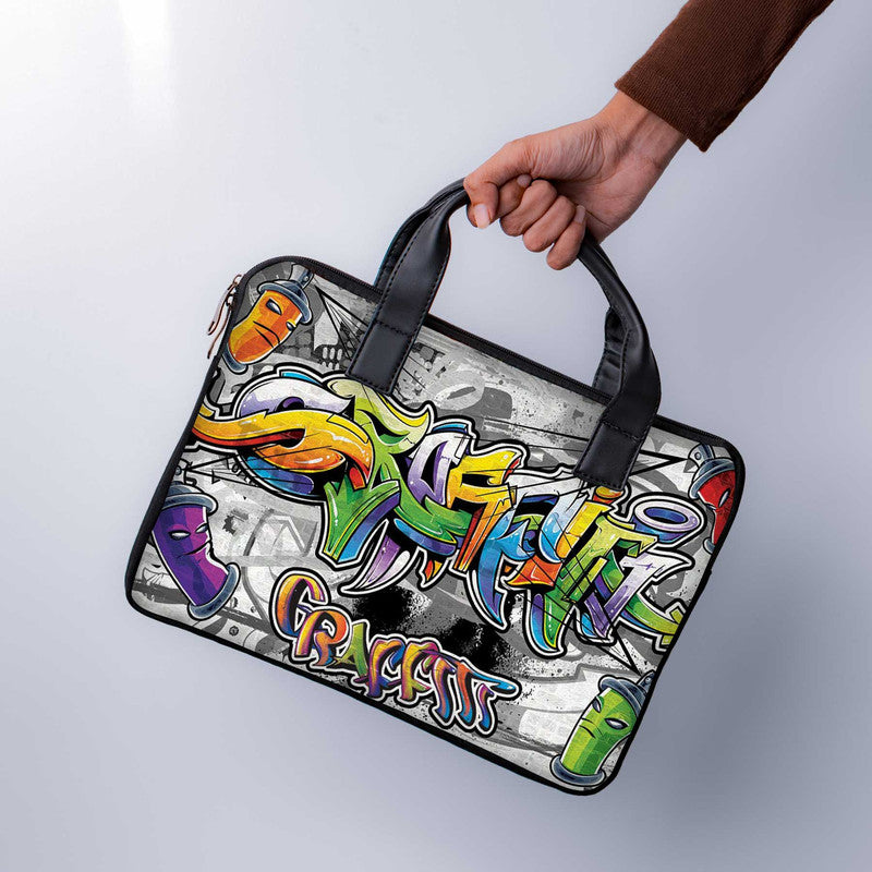 Urban Elegance Laptop Sleeve With Handle - WrapCart Main image