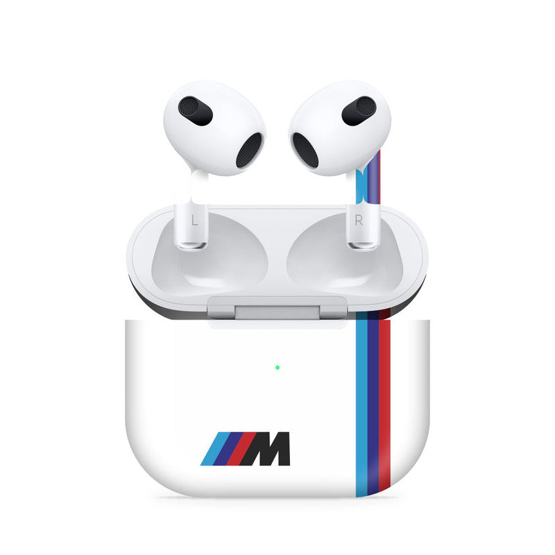 M Sports White Airpods 4 Skin Main image