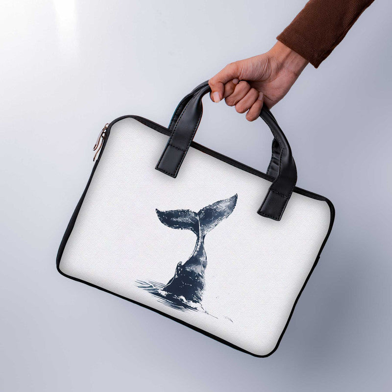 Whale Dip Laptop Sleeve With Handle - WrapCart Main image