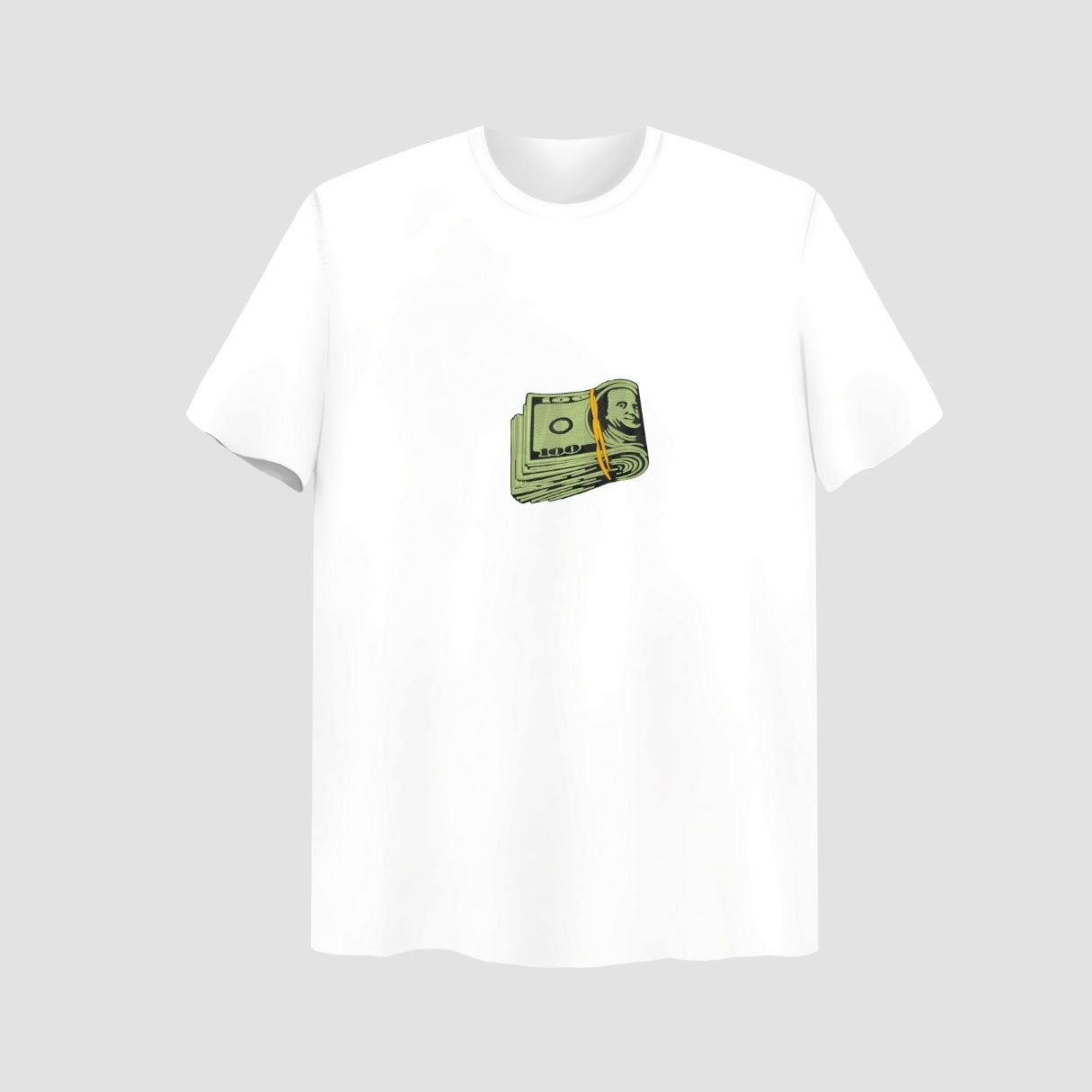 Cash Embroidered White Oversize T Shirt Main image