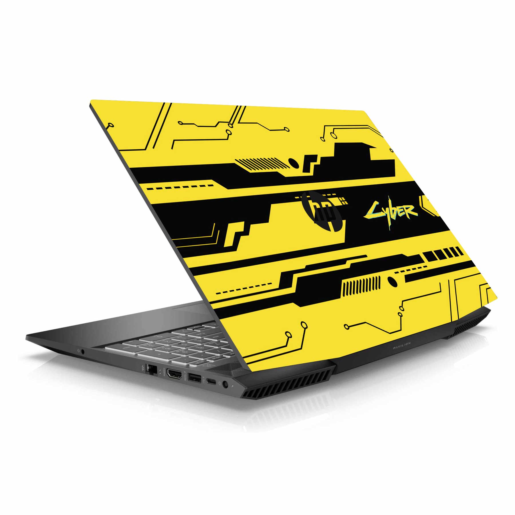 Cyber Yellow HP Pavilion Gaming 15 EC CX Series Laptop Skin Main image