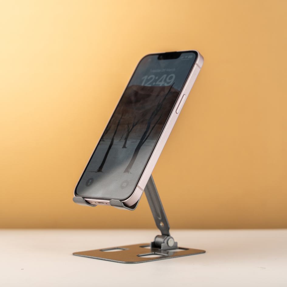 Aluminum Mobile Stand Compatible For Smartphones- Super fold