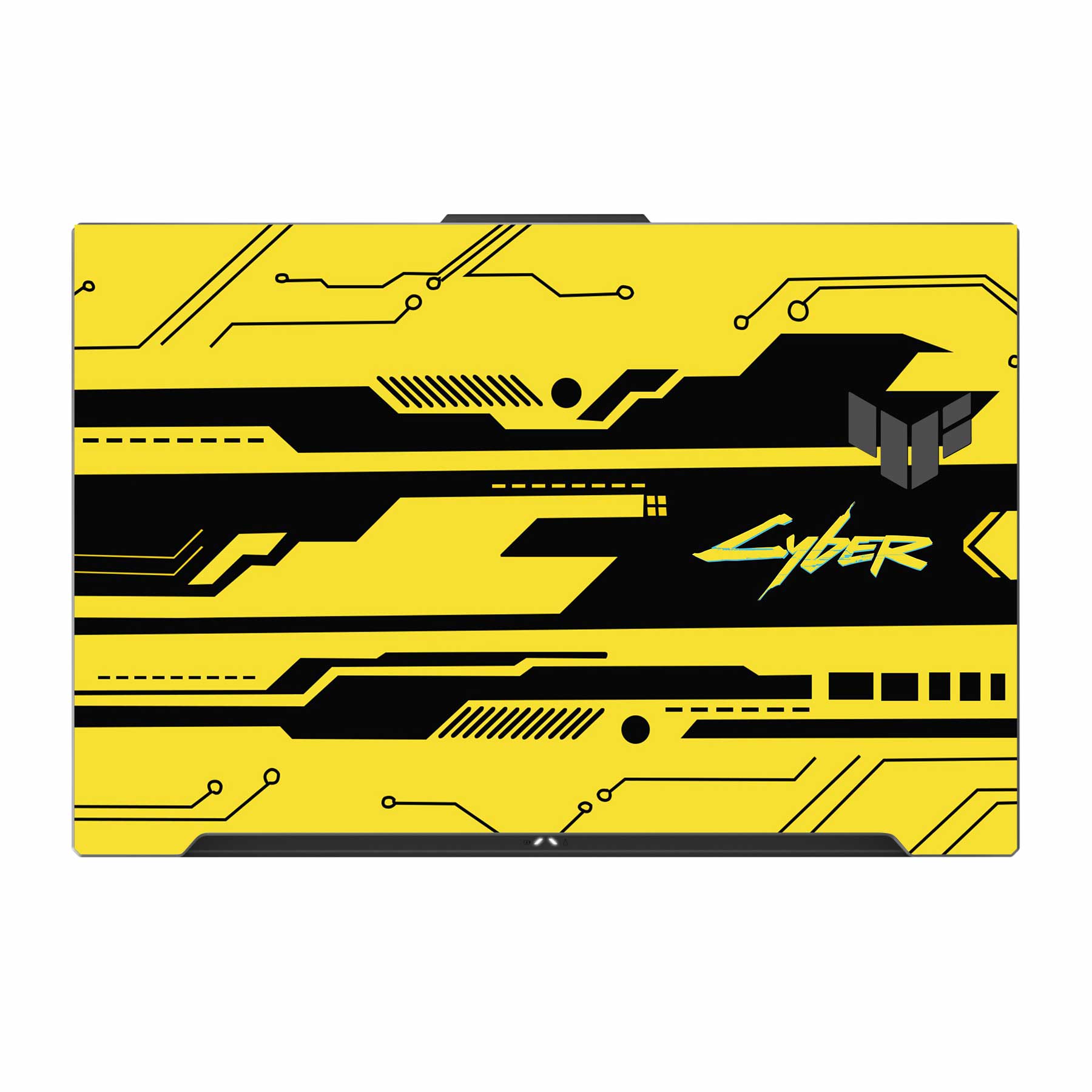 Cyber Yellow Asus TUF Gaming F17 FX707Z Laptop Skin Main image