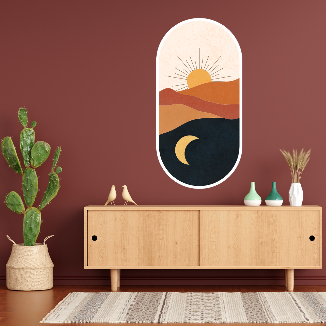 Minimalist Sunset  Wall Sticker Main image