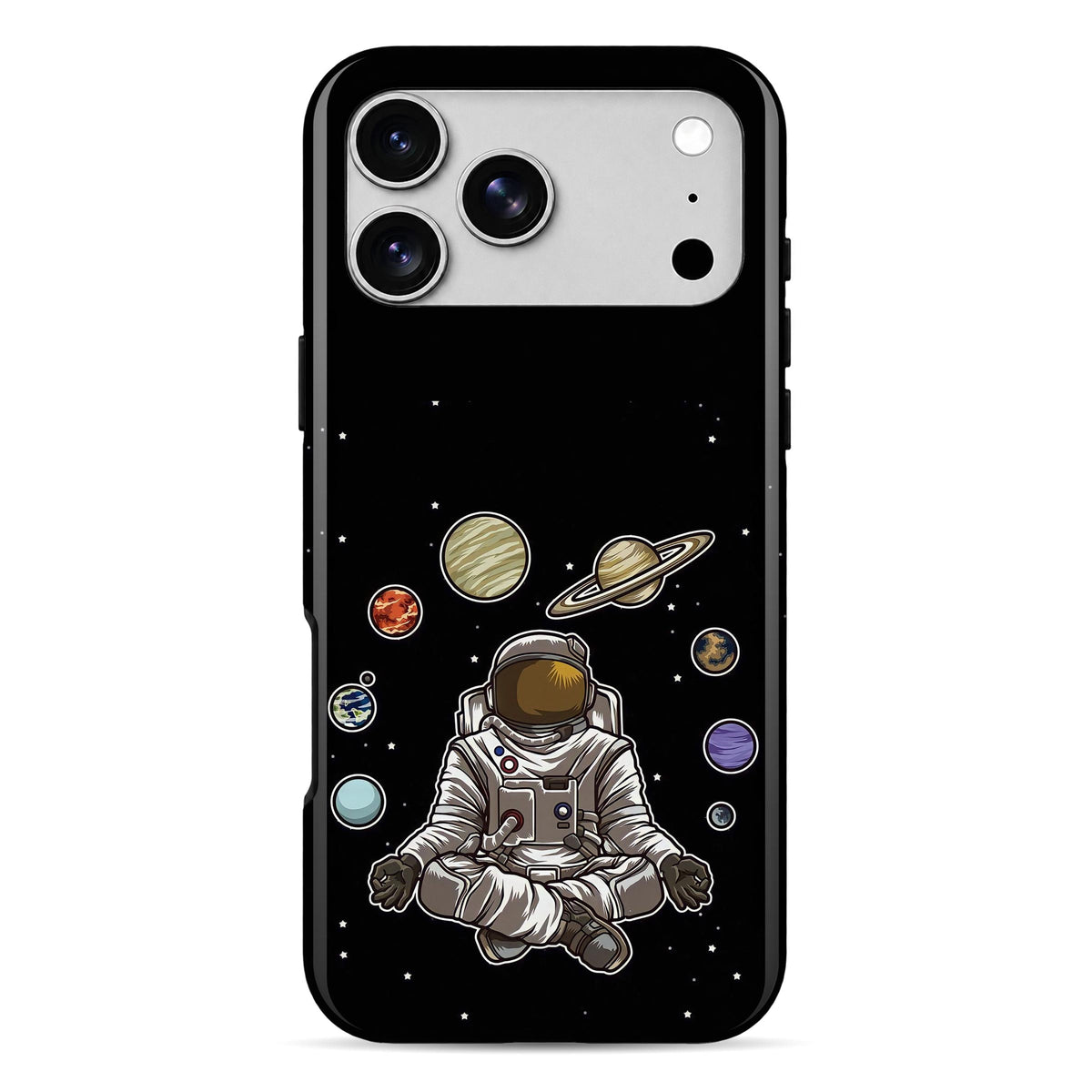Astronaut Meditating | WrapCart Armor Double Layer Shockproof Glossy Phone Case Main image