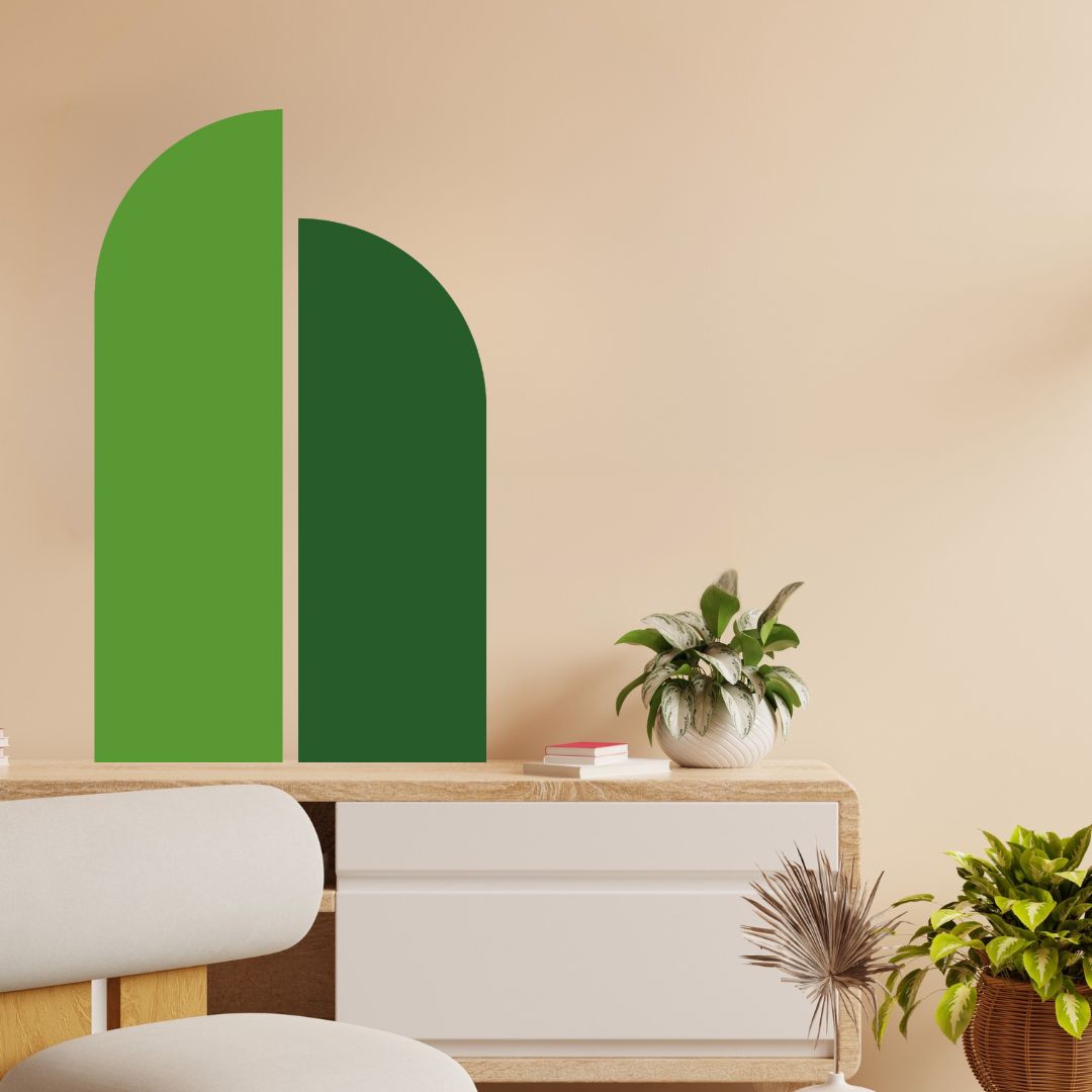 Green Minimalist Wall Sticker Main image