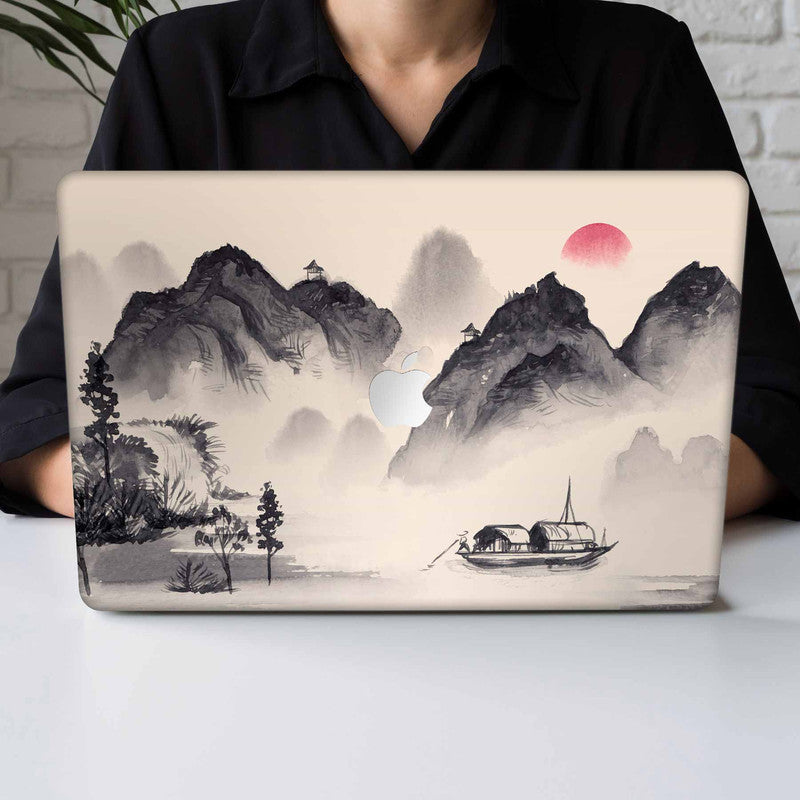 Tranquil Ikigai MacBook Skin Secondary image