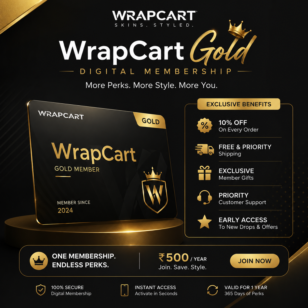 WRAPCART GOLD MEMBERSHIP - 3 MONTHS Main image