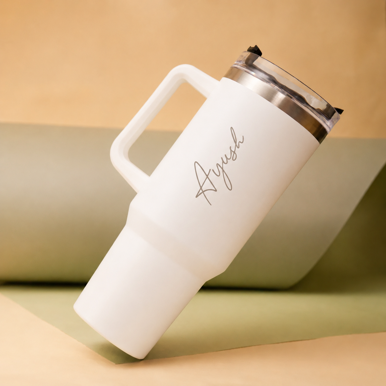 Personalized Coffee Tumbler - Large Insulated Travel Mug 1200 ML Secondary image