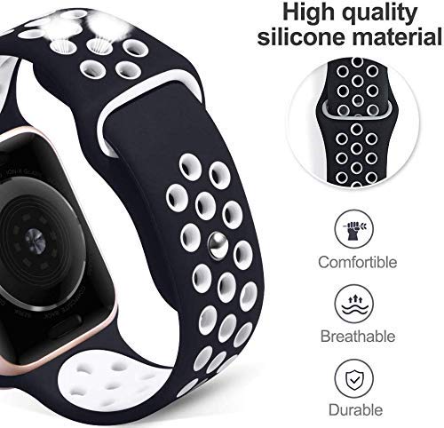 Metal & Silicon Apple Watch Strap 44 45 46 49 MM For iwatch