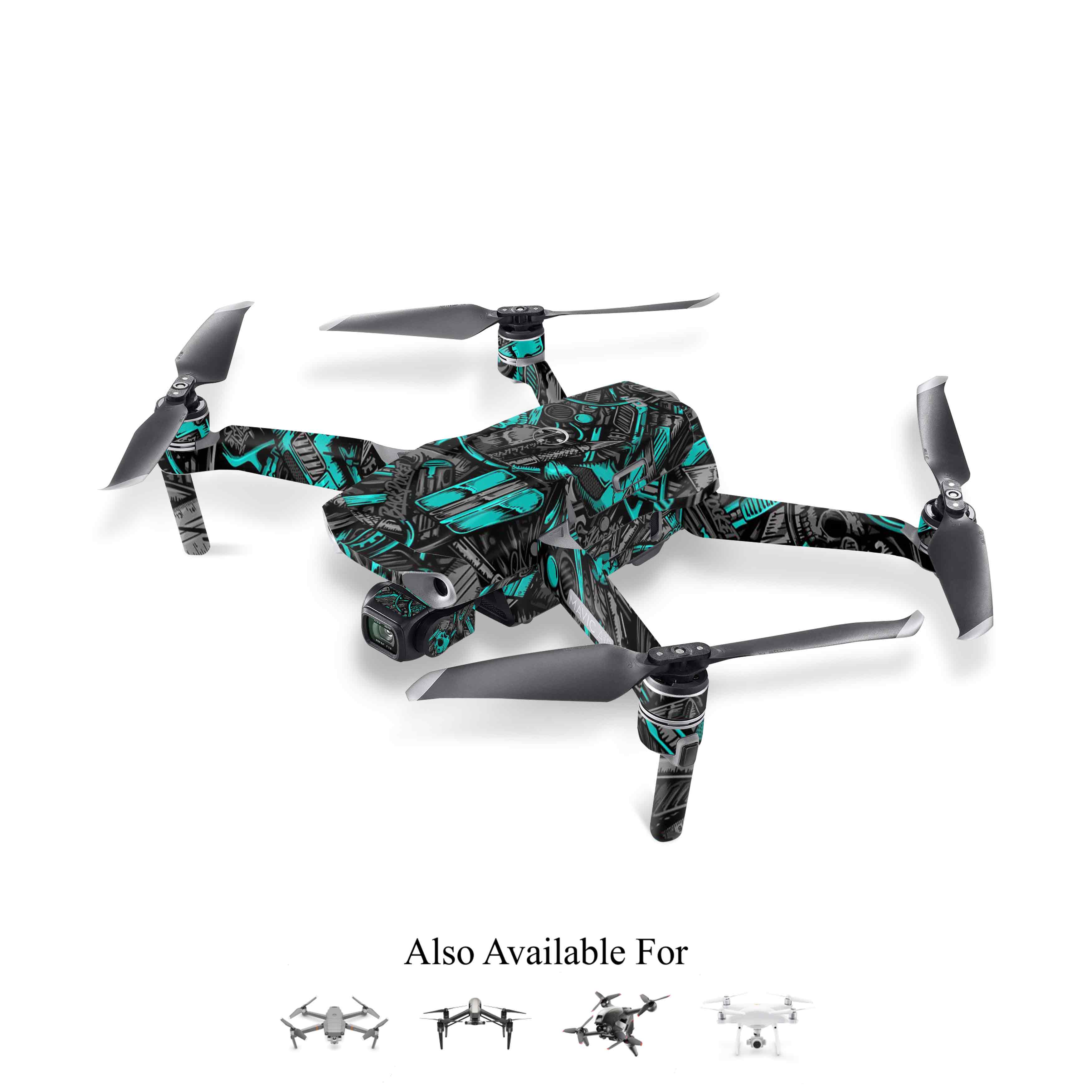 Abstract Fire Drone Skin Main image