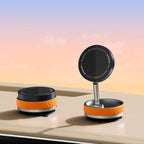Car Rotatable Vacuum Magnetic Foldable Phone Holder (Orange)
