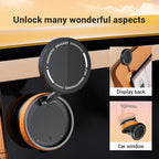 Car Rotatable Vacuum Magnetic Foldable Phone Holder (Orange)