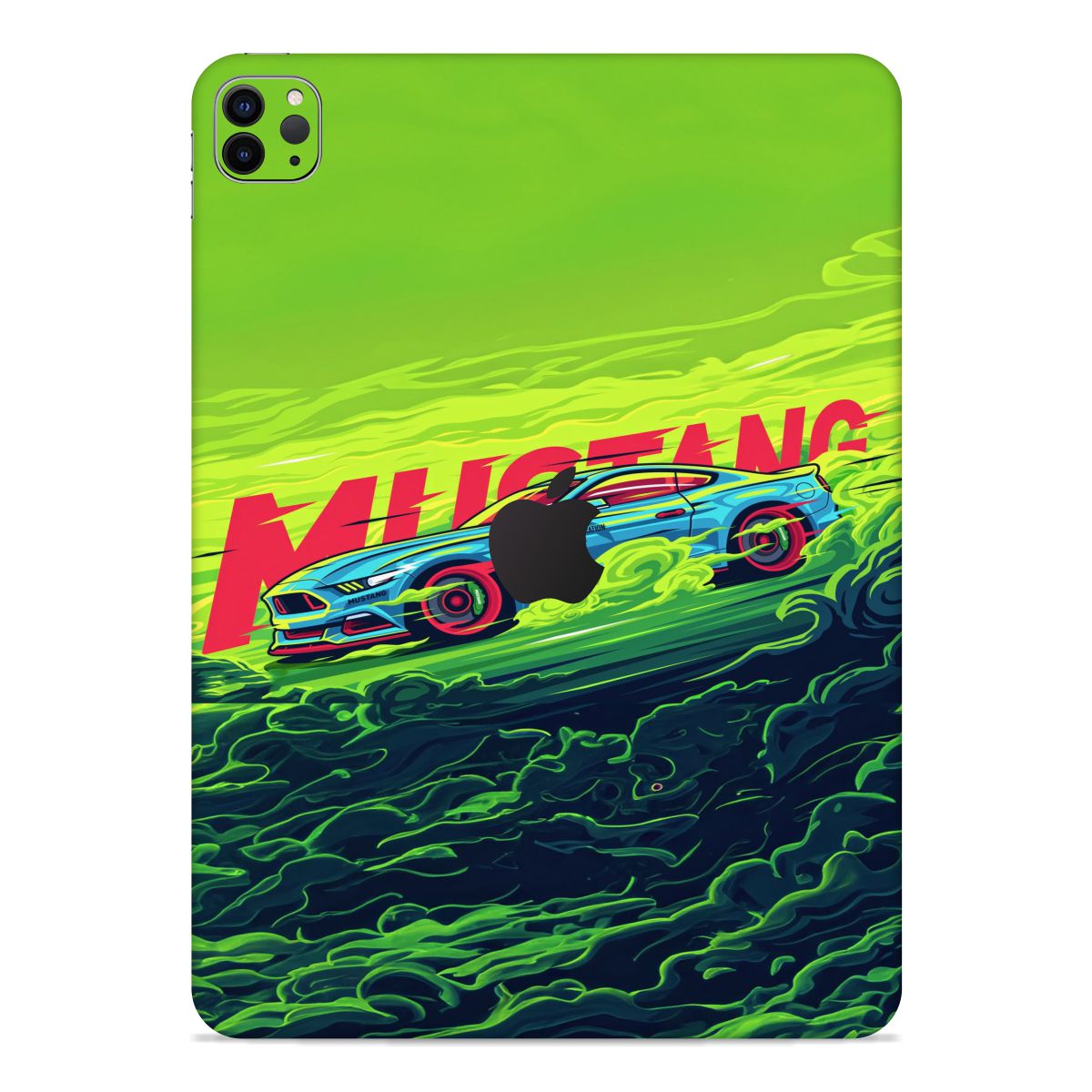 Green Mustang Apple iPad Skin Main image