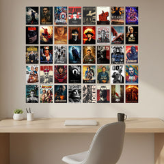 Hollywood Poster Set Self Adhesive - Set of 40 A5 Size Posters