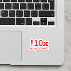 10x Engineer Laptop Sticker