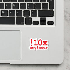 10x Engineer Laptop Sticker