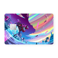 Rocket Car Holographic Card