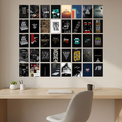 Motivation Poster Set Self Adhesive - Set of 40 A5 Size Posters