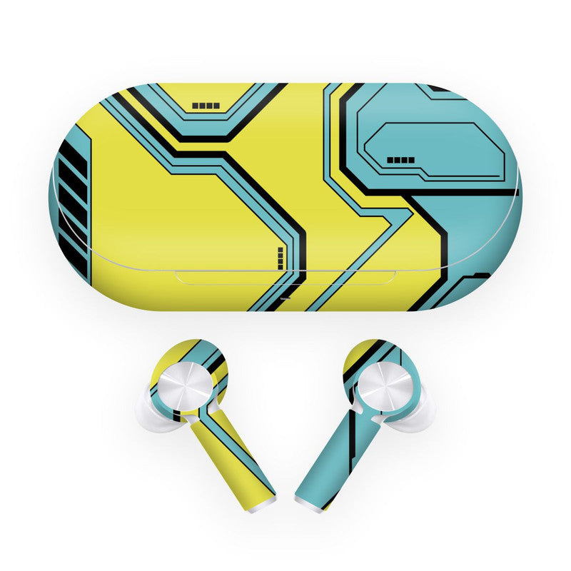 Techy Cyber Yellow OnePlus Buds Z Skin Main image