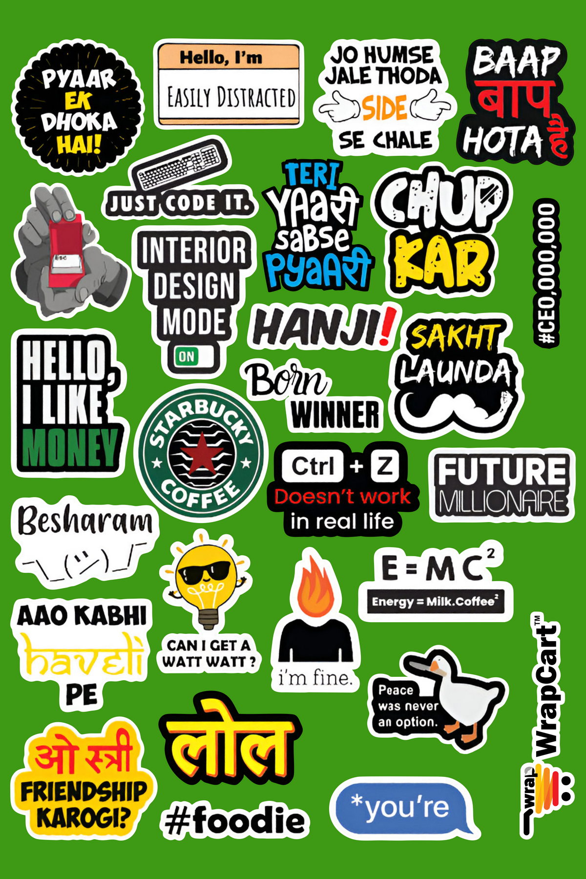 Mini Sticker Pack - Quotes – WrapCart Skins
