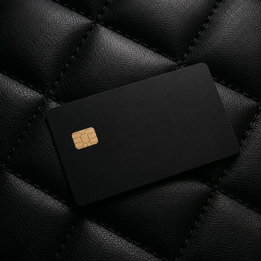 Plain Black Metal Card