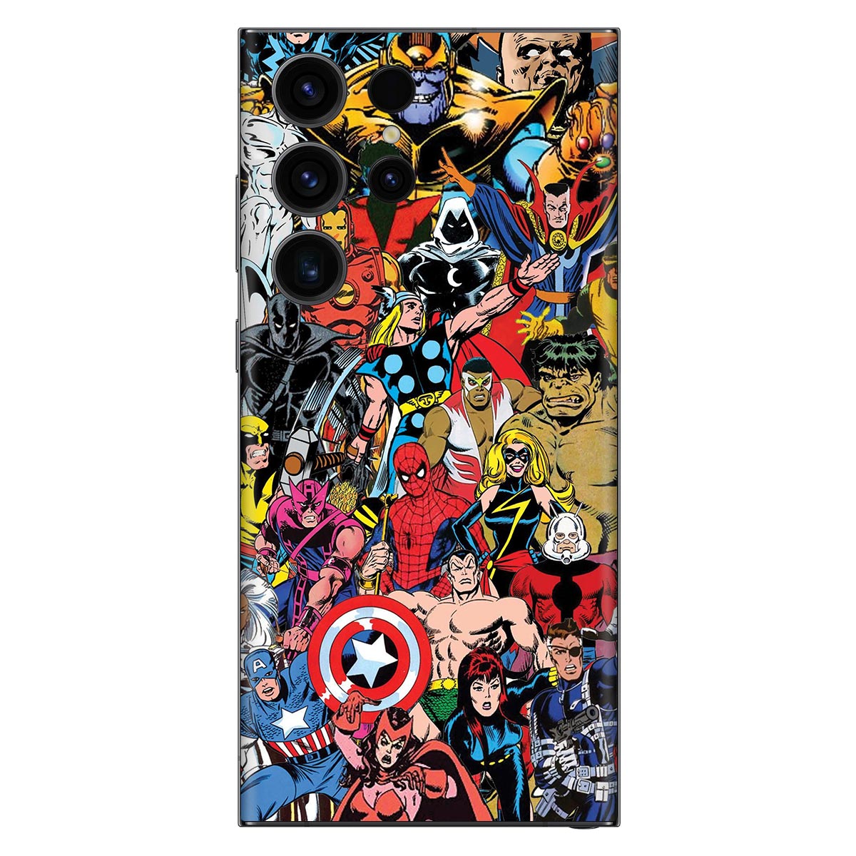 Superheroes Abstract Mobile Skin Main image