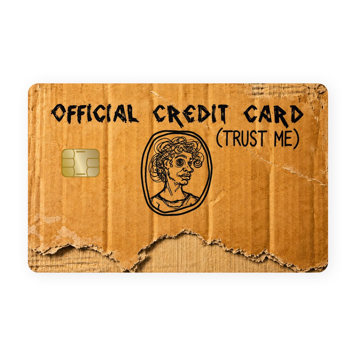 Cardboard Card Meme Card Skin