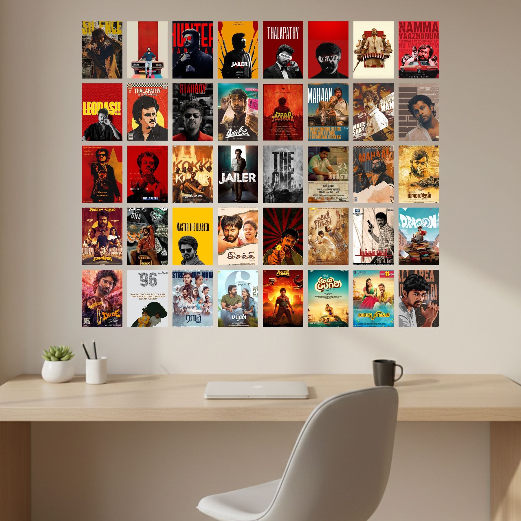 Tamil Poster Set Self Adhesive - Set of 40 A5 Size Posters Main image