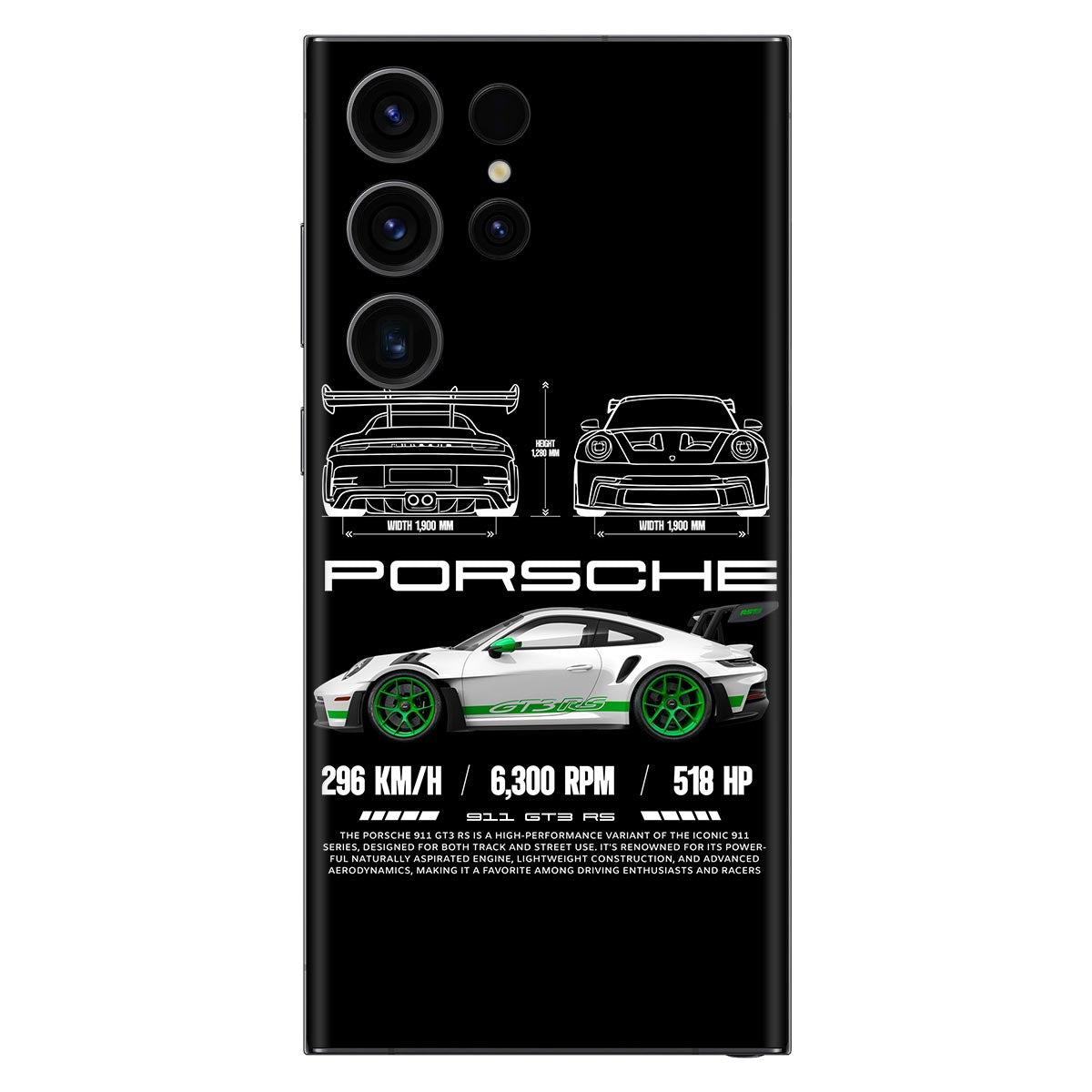 Race Car Design Mobile Skins & Laptop Wraps Main image
