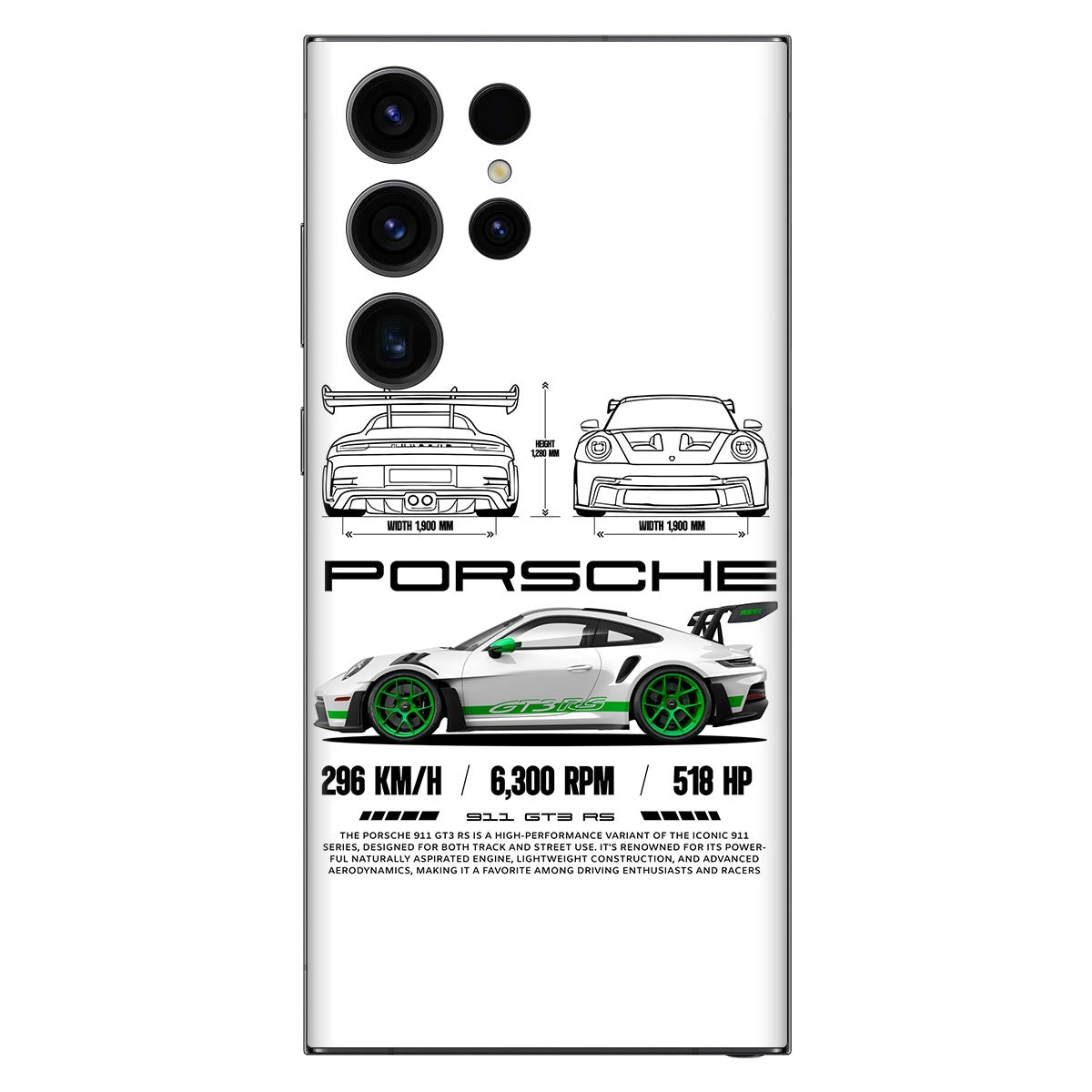 Race Car Design Mobile Skins & Laptop Wraps Main image