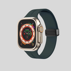 Metal & Silicon Apple Watch Strap 44 45 46 49 MM For iwatch