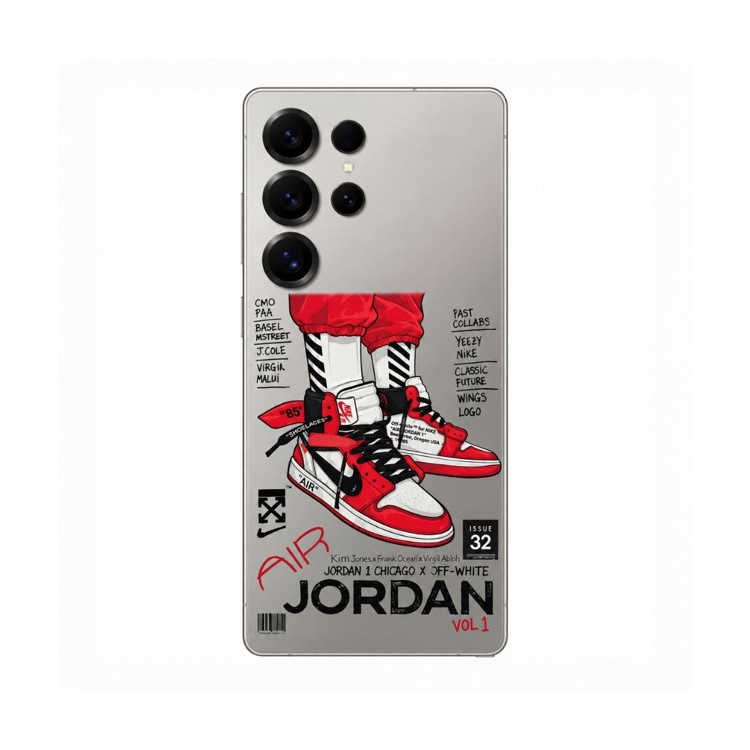 Transparent Jordan's Inspired Mobile Skin Main image