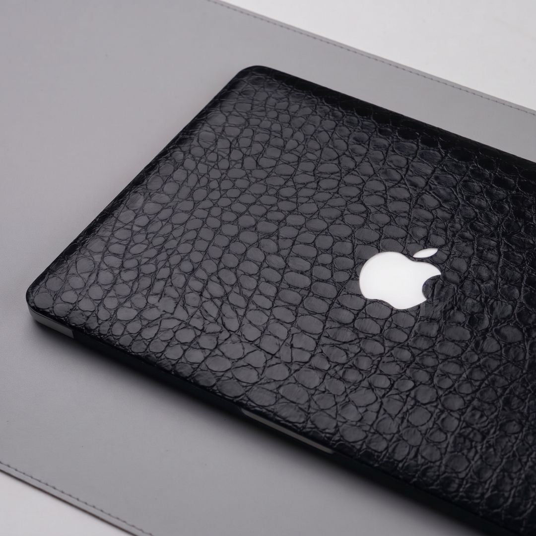 Black Croc Textured MacBook Skin