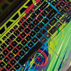 Green Mustang 3D Laptop Skins