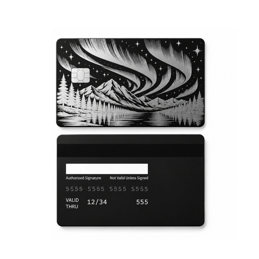 Northern Lights Metal Card