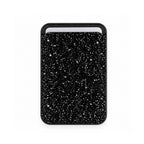 Magnetic Black MagSafe Glitter Wallet – Sparkly Card Holder