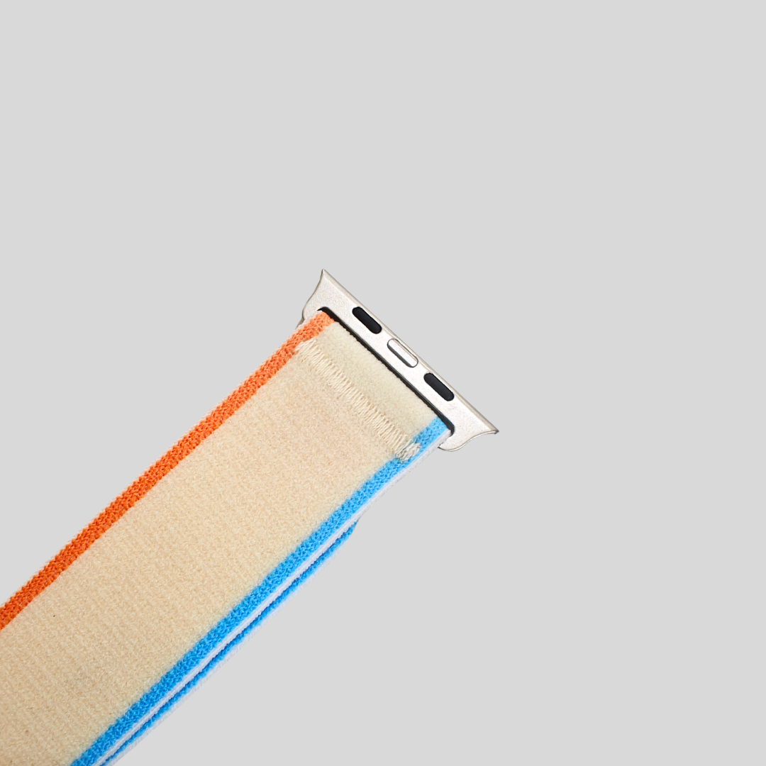 Apple Watch Mesh Fibred Velcro Strap White - 42/44/45/49 MM Secondary image